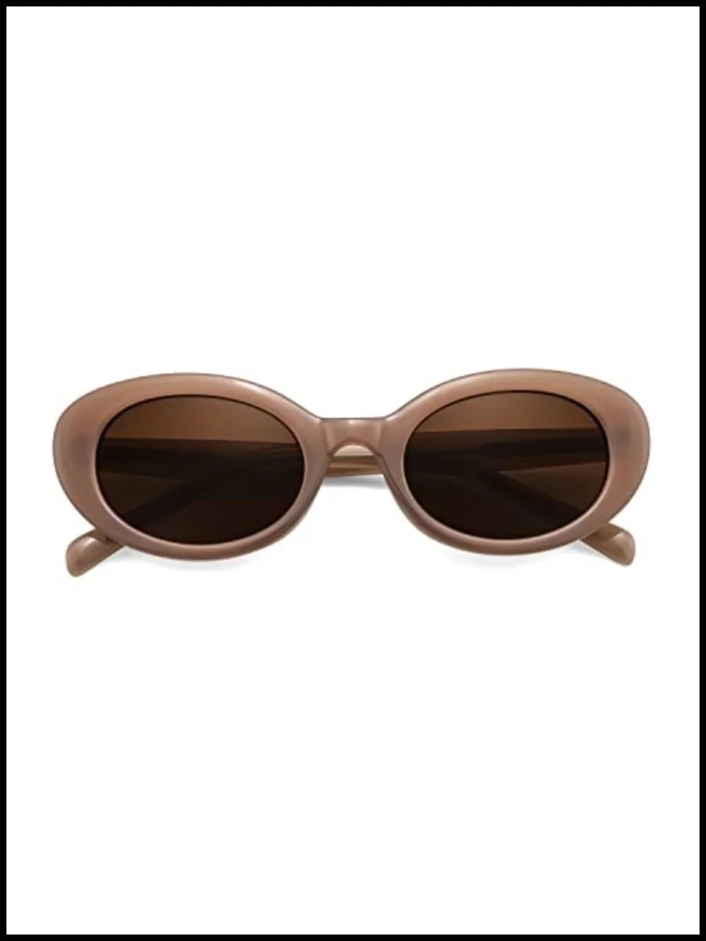 Retro Oval Cateye Sunglasses UV400 Protection Small Frame